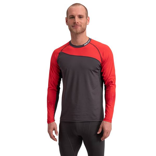 Нательное белье (майка с длинным рукавом) BAUER S19 PRO LS BL TOP JR