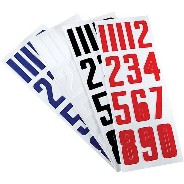 Номерки BAUER HELMET NUMBERS (3 листа)