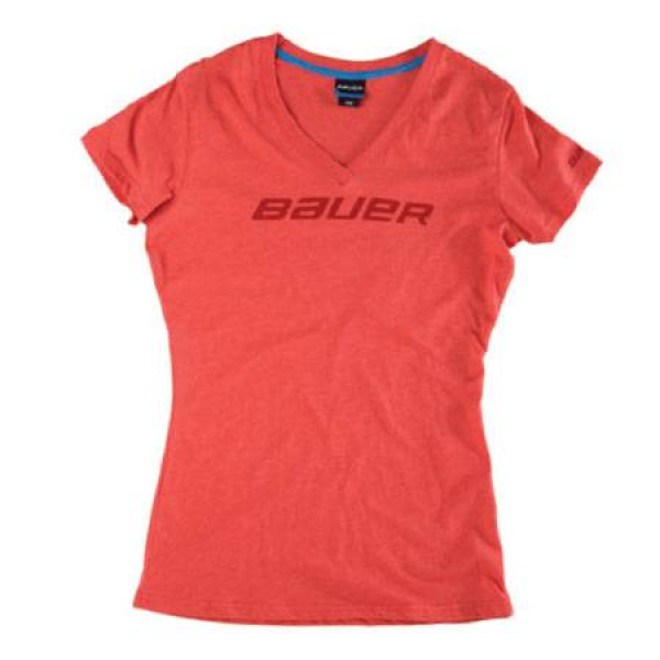 Футболка BAUER WOMEN'S V-NECK SS TEE SR